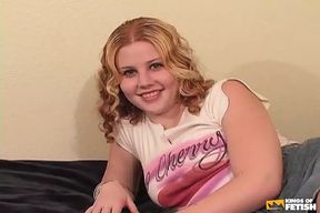 Busty teen gets her bush eaten and pounded by experienced man with big dick