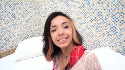 Cute Petite Brazilian Teen With 2 Men