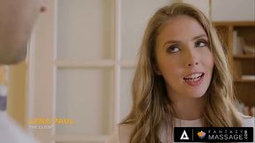 FANTASY MASSAGE - Hot Massage Ignites Sex Between Masseur And His Sexy Ex Lena Paul