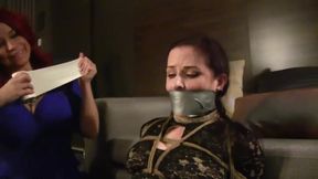 Caroline Pierce and friends in hot lesbian bondage action