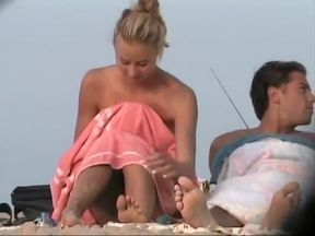 Nudist beach is the best place for naughty voyeurs