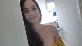 My horny neighbor lets me fuck her at home / homemade porn