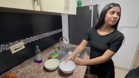 Homemade sex with my 18-year-old stepsister in the kitchen
