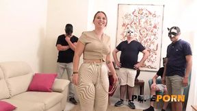 5 DUDES for young and curvy Claire: Fulfilling her deepest wish!!