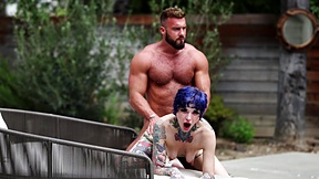 Short-haired bitch Titi Ramone gets sodomized outdoors