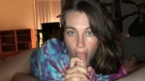 Innocent 18 year old gives rimjob and sucks my cock