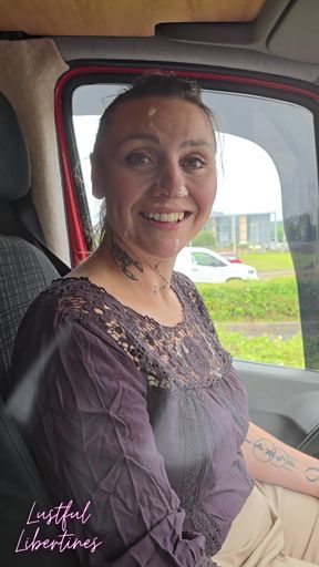 Carpark Blowjob & Shop Cum Walk