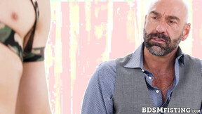 DILF Drew Sebastian roughly fists submissive hunk Jim Fit