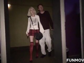 Public Sex shop German Amateur 3Some