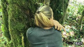 tornado pg w1 - in the woods took off a hiker&#039;s panties and filled her pussy with cum.