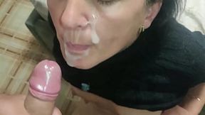 Cumshot in Mouth Amateur Mature Woman Compilation