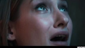 Elevator Monster Cock - Real Life Hentai Blonde Anal Creampie All the Way Through