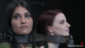 Three Models Suffer on Their Knees Live, Part 1