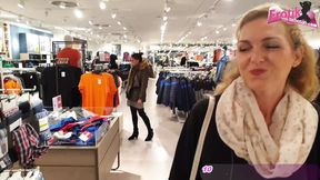 THREESOME CUM WALK IN SHOPPING CENTER AFTER Changing room