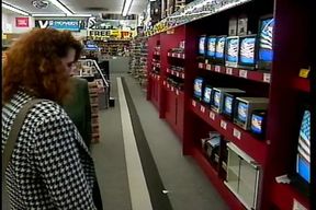 lesbians secretly lick their bare pussies in store