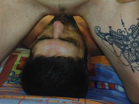 MY WIFE SITS ON HER FACE AND PEES IN MY MOUTH!! SQUIRT IN THE MOUTH! TYACHET!