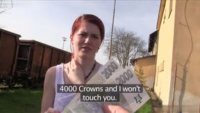 Cash Tempts Her To Fuck A Stranger - Redhead