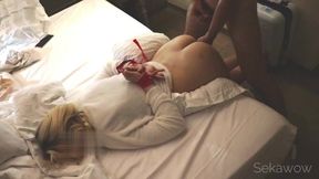 Hard Fucked A Prostitute With Her Hands Tied In A Hotel Room
