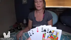 Strip Poker with My Stepmom - Full Video - Shiny Cock Films, Jane Cane