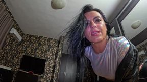 Nymphomaniac Step-mom Wants Cum Her Leather Clothes 282