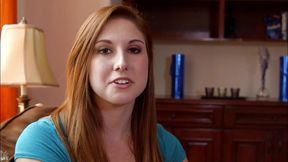 Cute Redhead Gives Nice Blowjob - Creampie