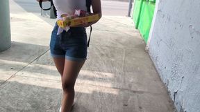 How old is she? Street Vendor Ends Up in a Hotel with a Stranger. Real and Homemade