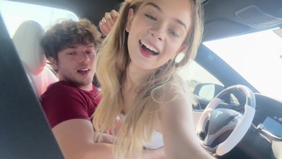 Hot Eighteen Year Old Little Fucking In Tesla Driving