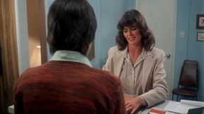 Retro brunette gets seduced by lesbian girlfriend before having classic threesome