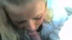 Slutty Bulgarian girl sucks my weiner in a car in POV clip