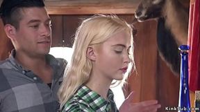 Xander Corvus dominates sexy blonde maid Chloe Cherry &mdash;  ties her up &mdash;  whips her ass&#x1F351; &mdash;  then fucks her