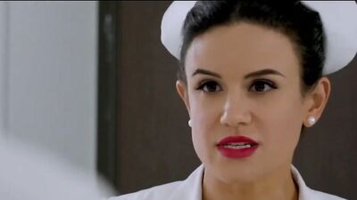 Slutty nurse seduces her patient and enjoys his hard pecker